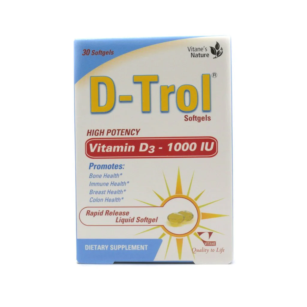 D-Trol Vitamin D3 1000iu Ssoftgel 30'S - Image 3
