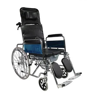 Dayang Steel Commode Wheel Chair Cp Reclining High Back - Image 2