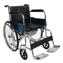 Dayang Steel Commode Wheelchair Chrome Plated Steel Frame Dy02681 - Image 2