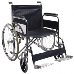 Dayang Steel Wheelchair Chrome Plated Steel Frame Heavy Duty Double Cross Bar - Image 2