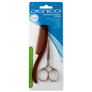 Denco Mustache Scissors & Comb - Image 2