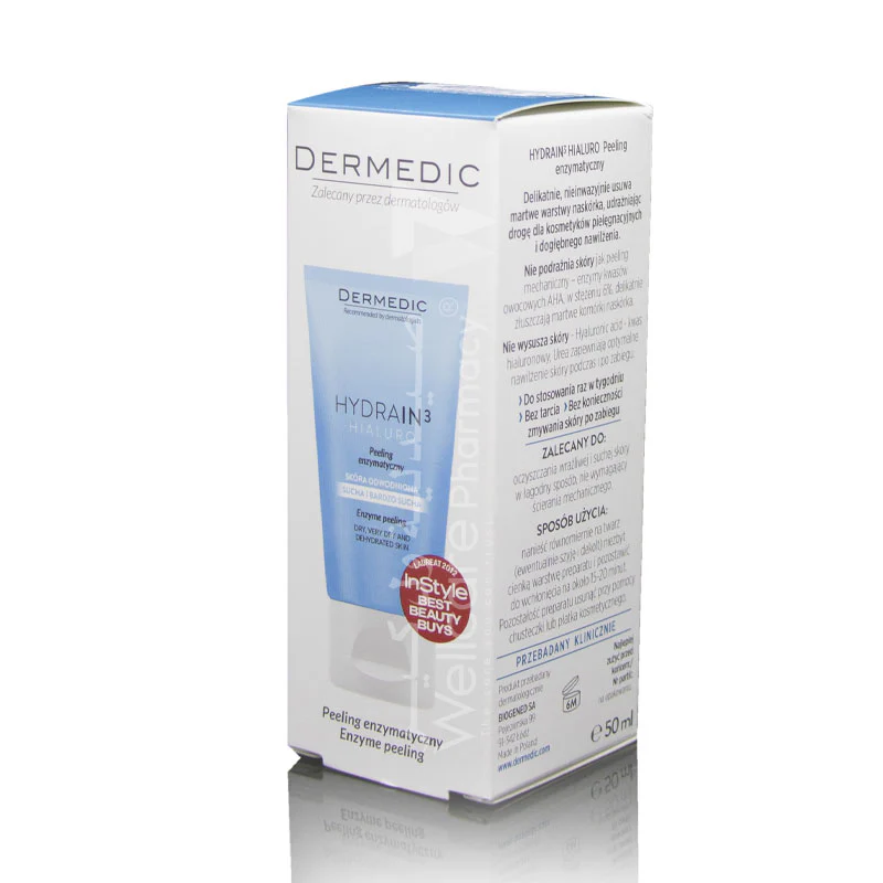 Dermedic Hydrain 3 Hialuro Enzyme Peeling 50g - Image 3