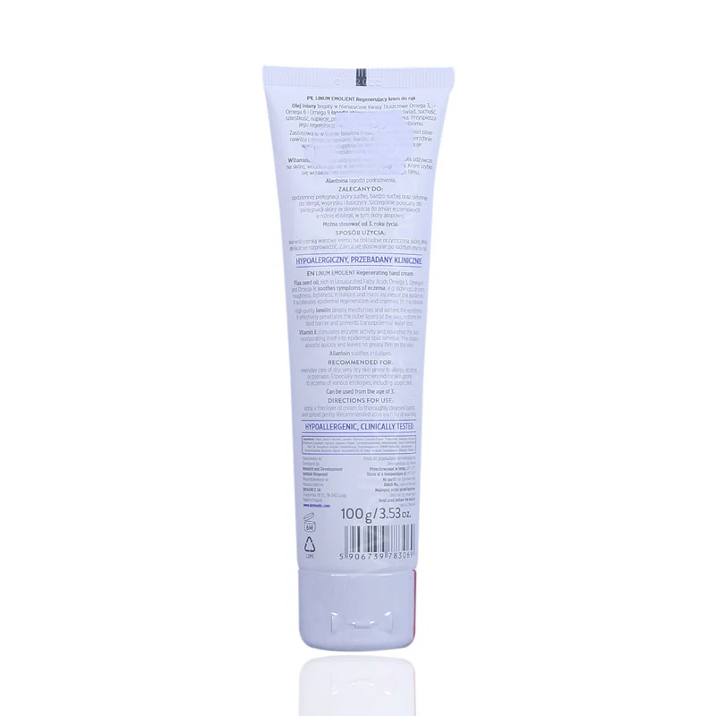 Dermedic Linum Emolient Hand Cream 100gm - Image 3