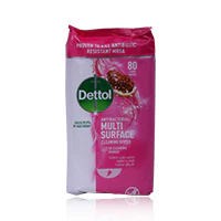 Dettol Anti Bacterial Multi Surface Wipes Pomegranate 80'S - Image 2