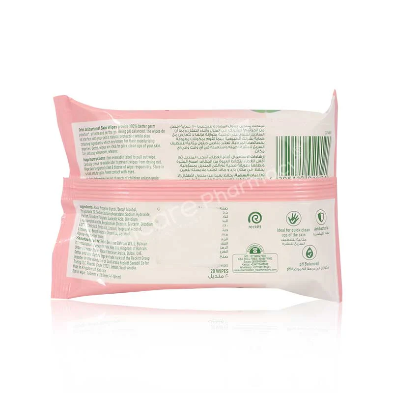Dettol Wipes Skin Care 20'S - Image 3