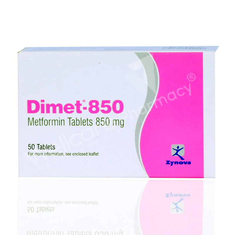 Dimet 850mg Tablets 50'S - Image 3