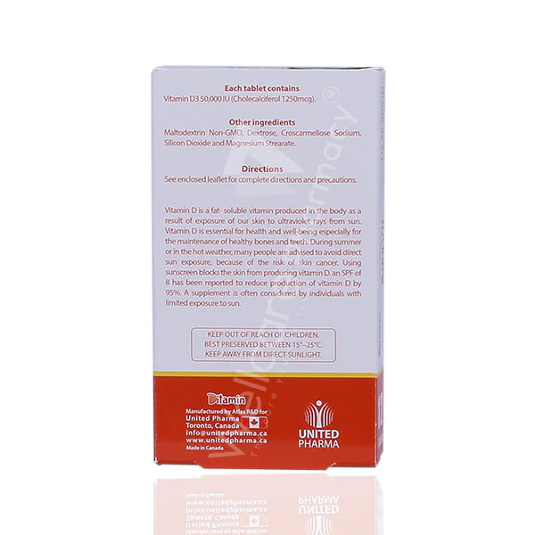 Ditamin Vitamin D3 50.000 Tablets 12'S - Image 3
