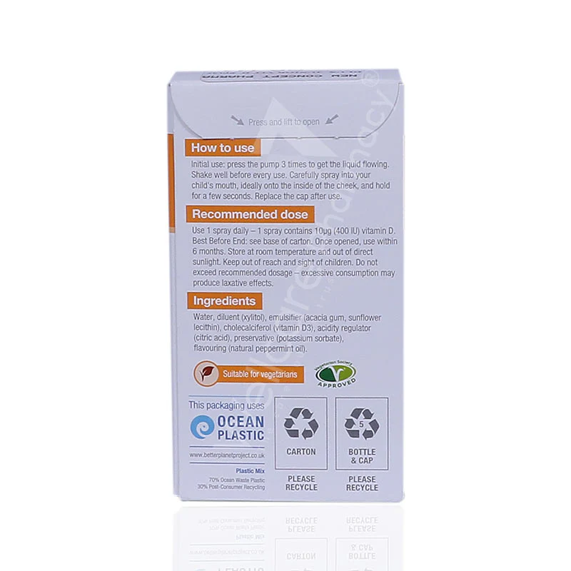 Dlux Junior Vitamin D Oral Spray 400iu 15ml - Image 3