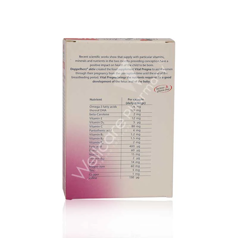 Doppelherz Aktiv Vital Pregna Capsules 30'S - Image 3