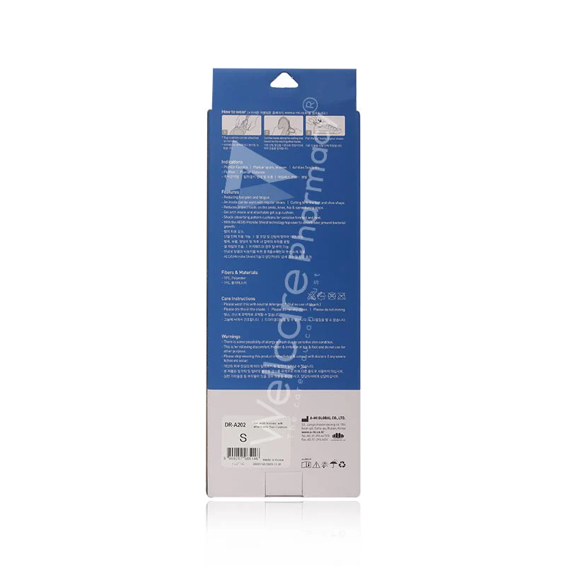 Dr-Med A202 Gel Arch Insoles With Attchable Sup Cushion(S) - Image 3