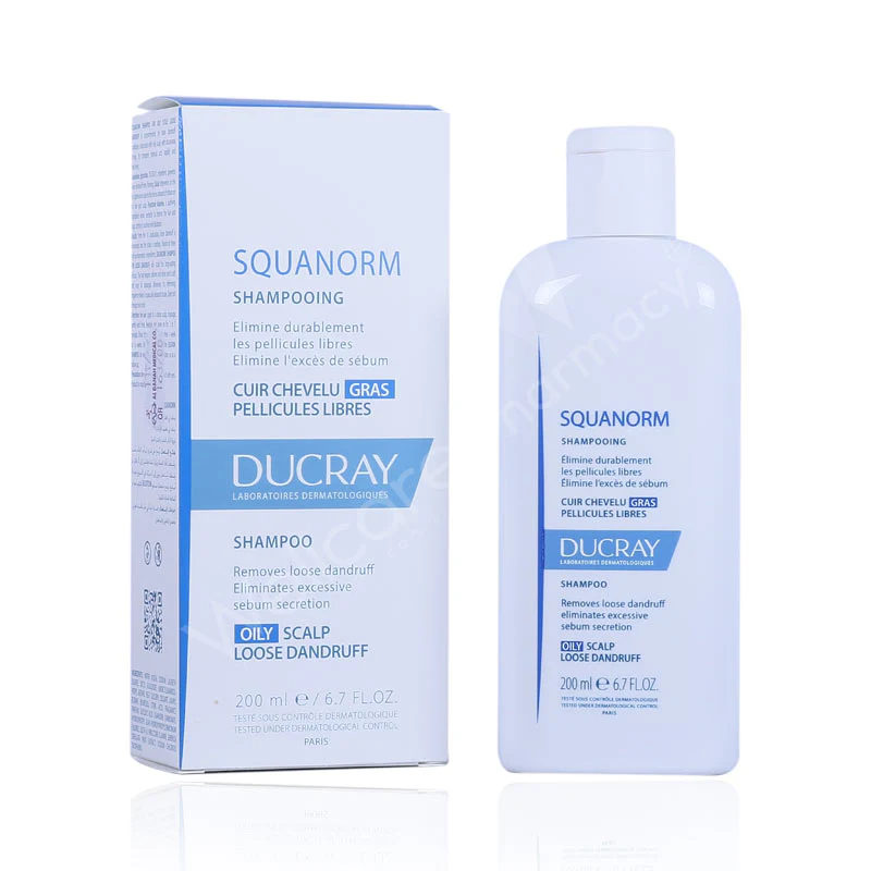 Ducray Squanorm Oily Dandruff Shampoo 200ml