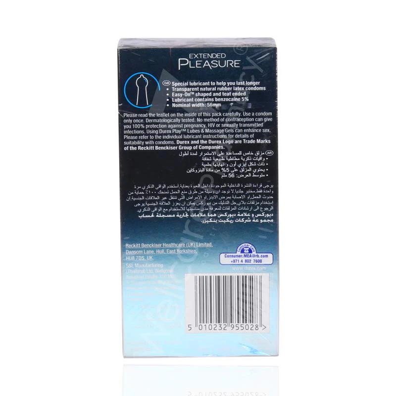 Durex Extended Pleasure Condoms 12'S - Image 3