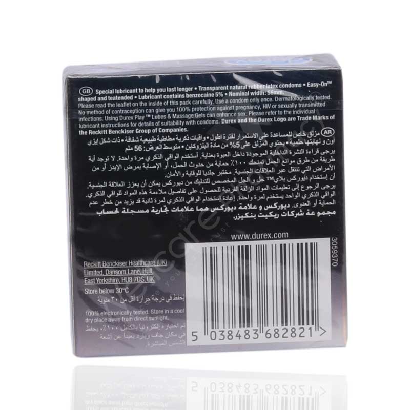 Durex Extended Pleasure Condoms 3'S - Image 3