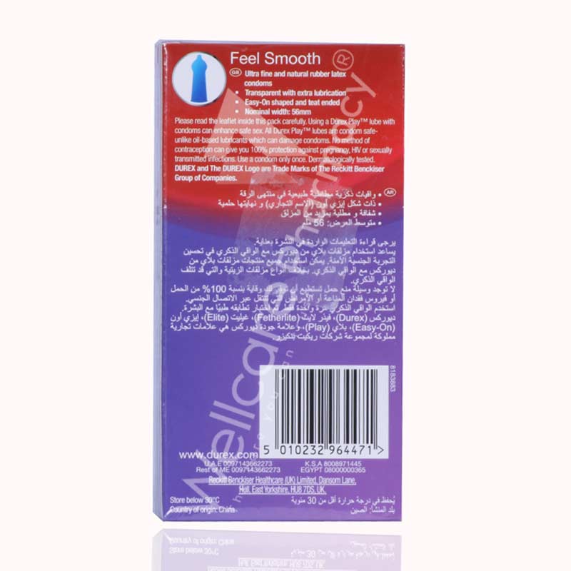 Durex Feel Smooth Condom 6'S - Image 3