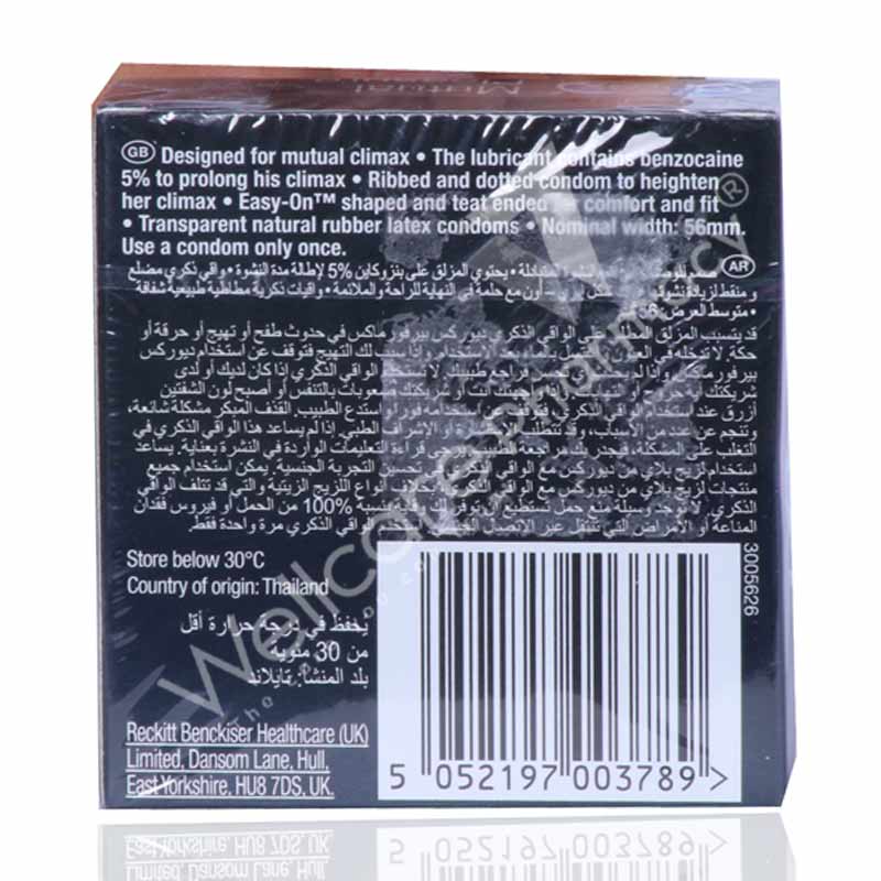 Durex Mutual Pleasure Condom 3'S - Image 3