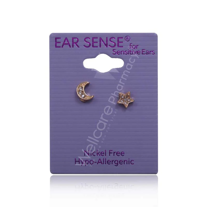 Ear Sense K29 Gold Star/Moon Mixed Studs