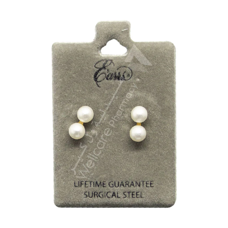 Earrs Double Pearl Drop