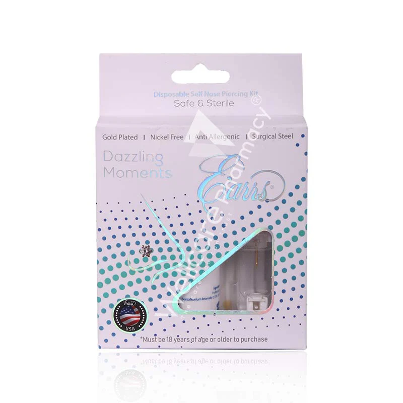 Earrs Epn-201-01-4g 2mm Crystal Self Nose Piercing Kit Gold - Image 3