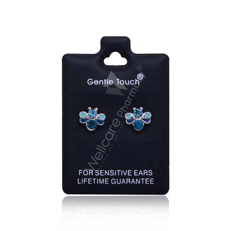Earsense Gt126 Turquoise Tonal Crystal Bee Studs