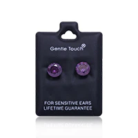 Earsense Gt37 8mm Amethyst Mutifaceted Studs - Image 2