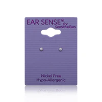 Earsense K1 2mm Silver Ball Studs - Image 2