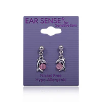 Earsense K18 Dolphin W/Lt. Rose Cateye Drop - Image 2