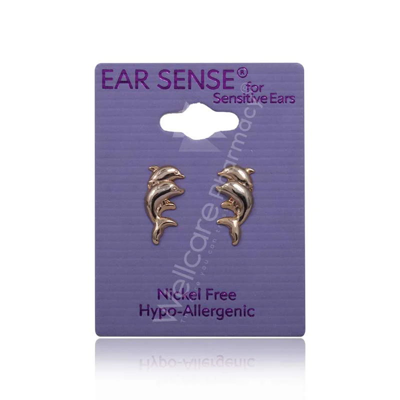 Earsense K33 Gold Dolphin Stud