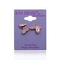 Earsense K36 Rose Gold Butterfly W Crystals - Image 2