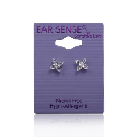 Earsense K5 Silver Flower Studs - Image 2