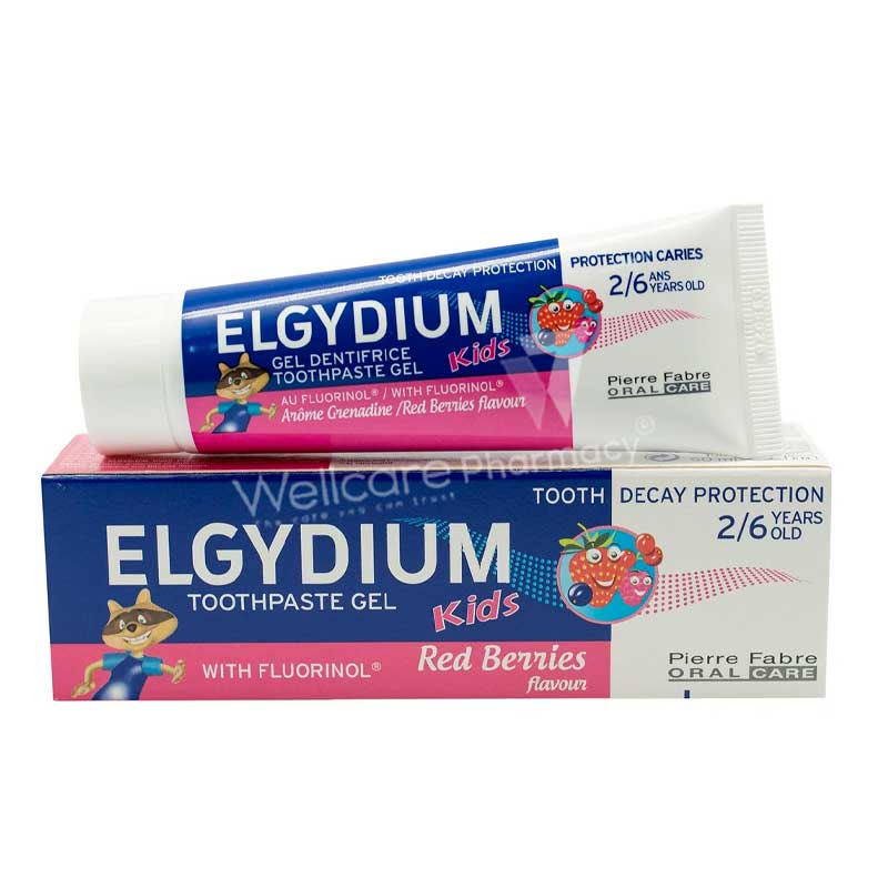Elgydium Kids Toothpaste Gel Red Berries Flavour 2 To 6 Years 50ml - Image 3