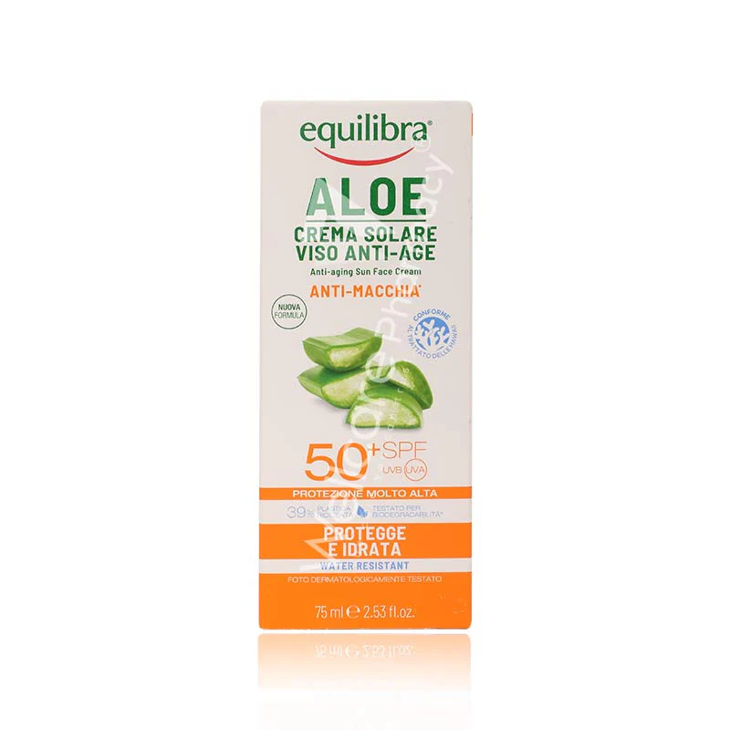Equilibra Aloe Anti-Aging Sun Face Cream Spf 50+ 75ml