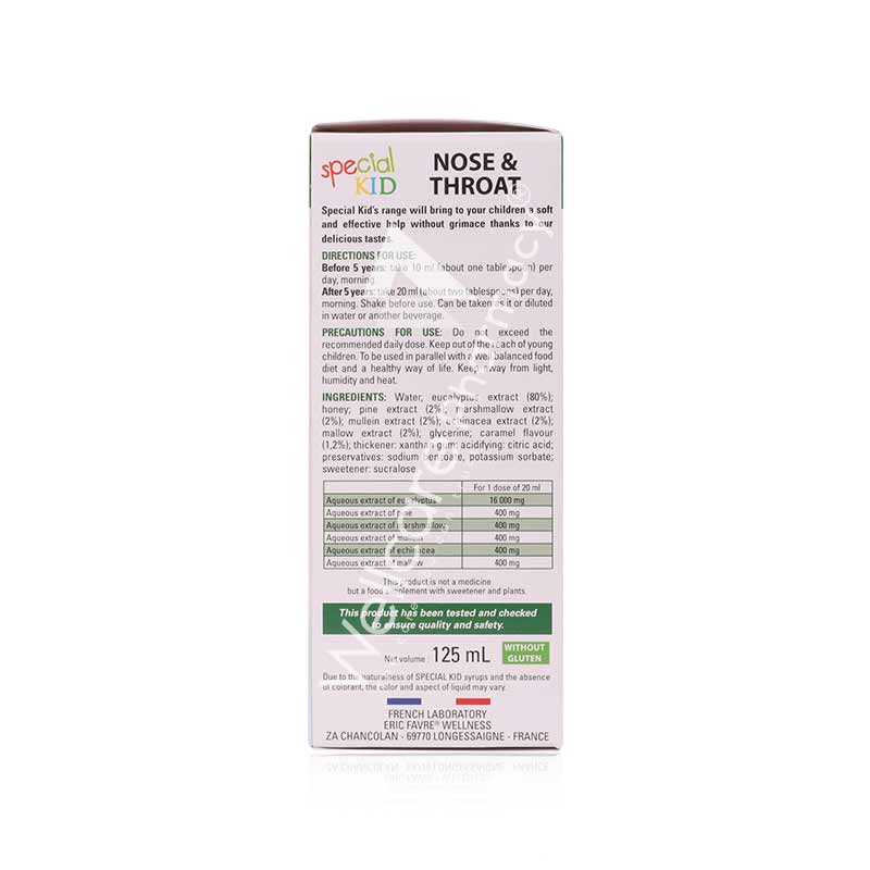 Eric Favre Special Kid Nose & Throat Syrup 125ml - Image 3
