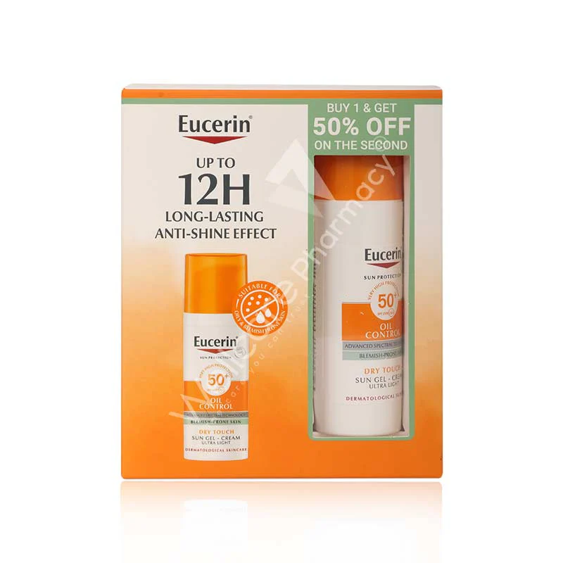 Eucerin 2pcs Sun Oil Control Dry Touch Spf50+ 50ml