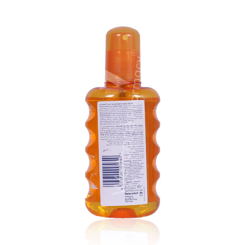 Eucerin Sun Transprent Spf50 Spry 200ml - Image 3