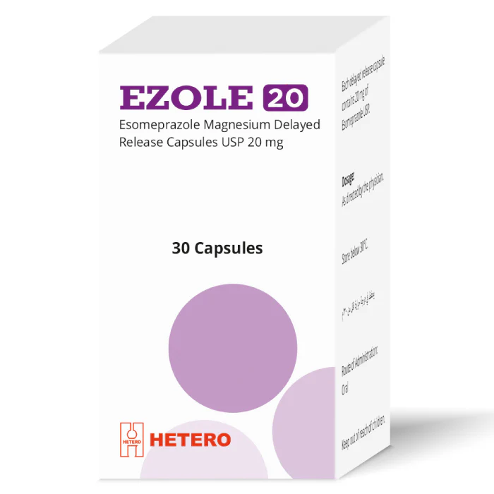 Ezole 20mg Capsules 30'S