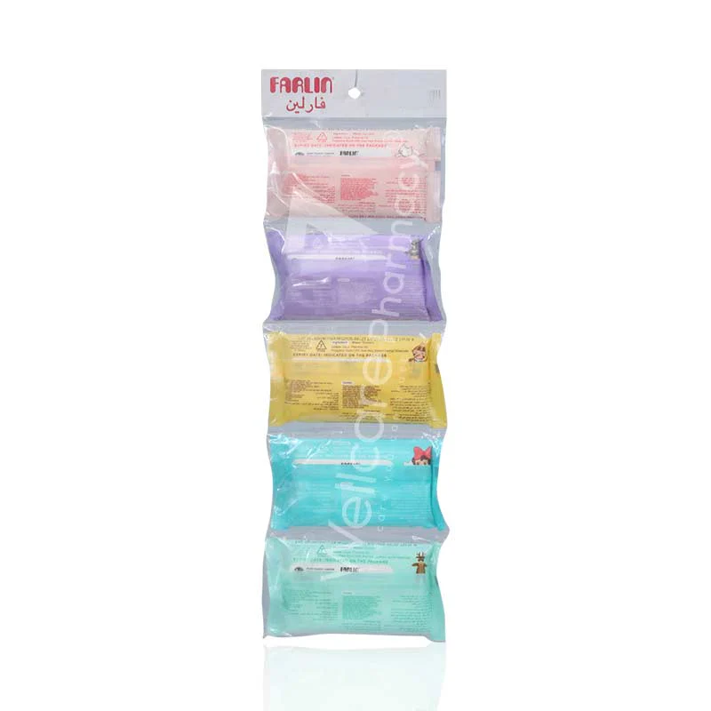 Farlin Baby Wet Wipes 5 Bag - Image 3