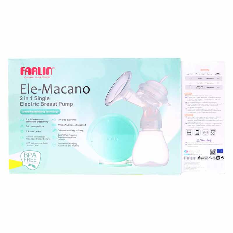 Farlin Ele-Macano Electric Breast Pump Kit Aa-12014