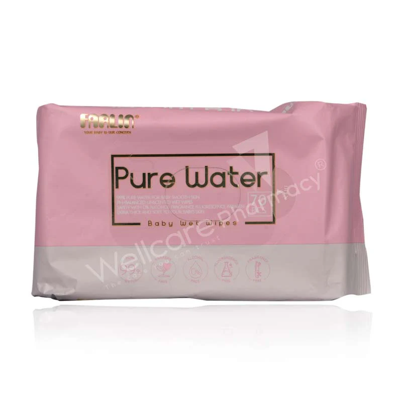 Farlin Pure Water Wet Wipes Pink 70'S Ce-20802-1b