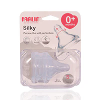 Farlin Silky Nipple-S For Wide Neck Bottle 2'S Ac-22004 - Image 2