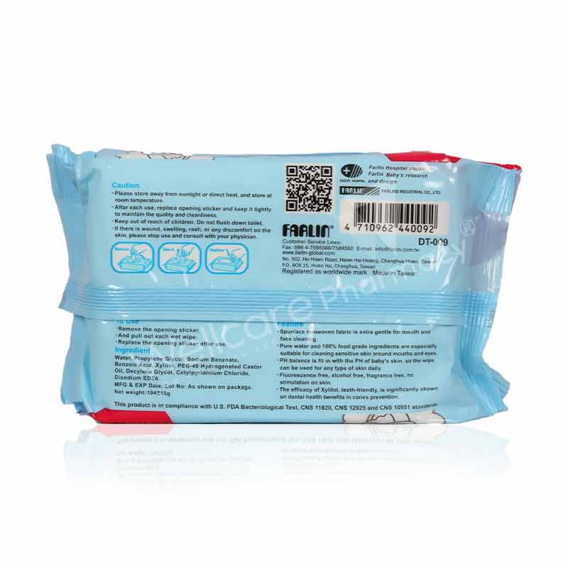 Farlin Wet Wipes For Hand & Mouth 30'S Dt-009 - Image 3