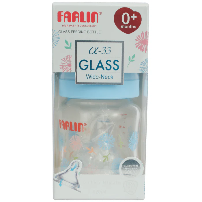 Farlin Wide Neck Glass Bottle 120ml Ab-32005(B)