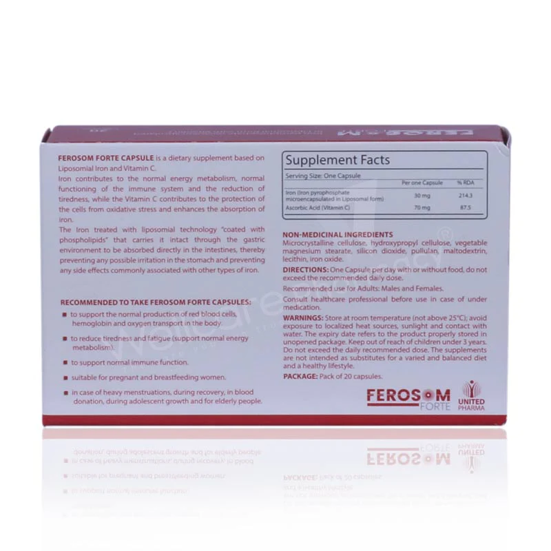 Ferosom Forte Capsules 20'S - Image 3