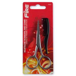 Fire Mustache Scissors And Comb - Image 2