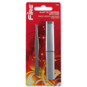Fire Slant Tip Tweezers With Case - Image 2