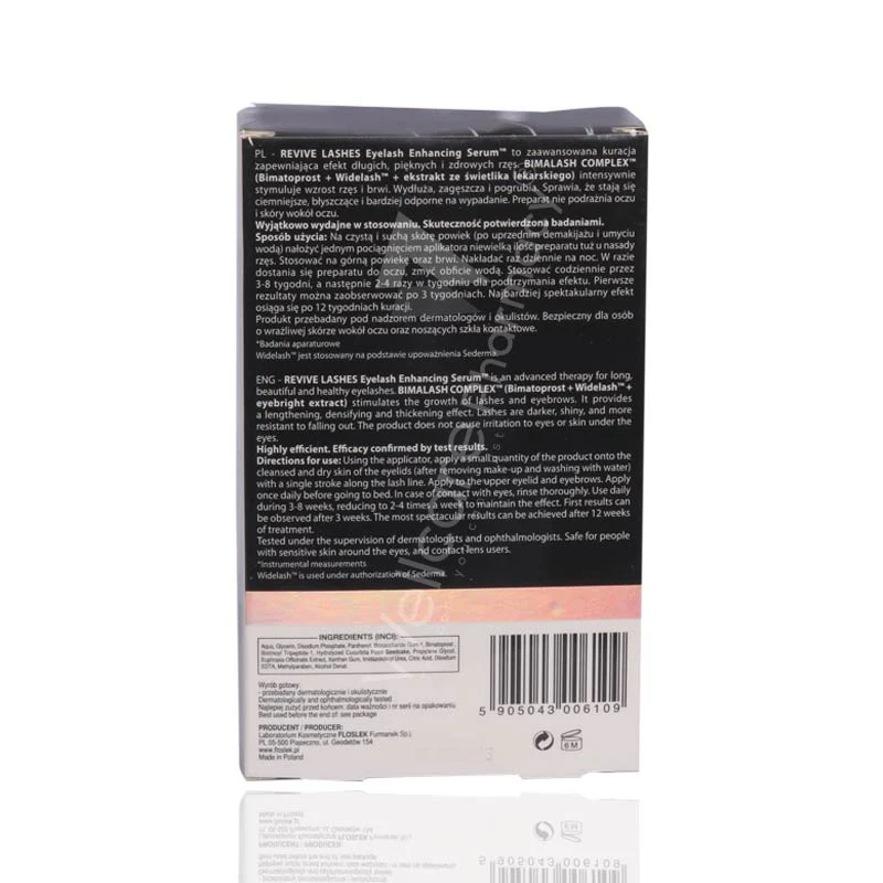 Floslek Revive Lashes Eyelash Enhancing Serum 3ml - Image 3
