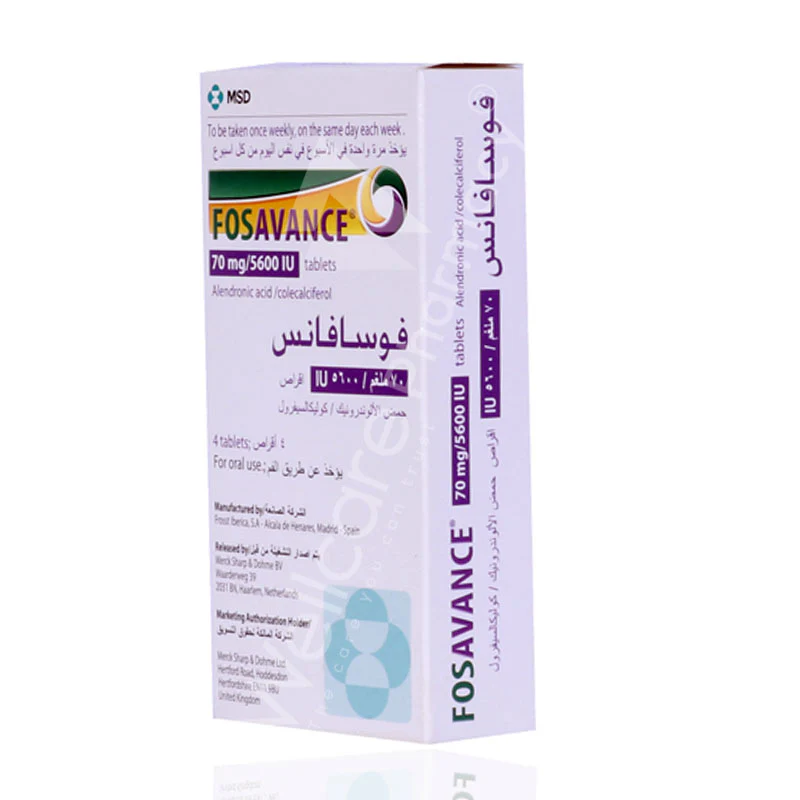 Fosavance 70mg/5600iu Tablets 4'S - Image 3