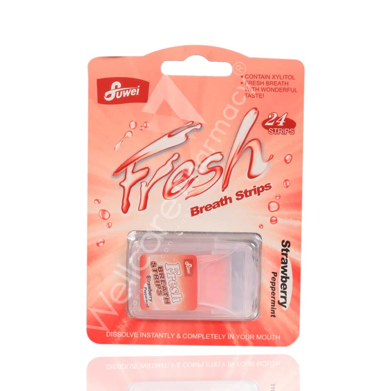 Fresh Strawberry Breath Mouth Strips 24'S