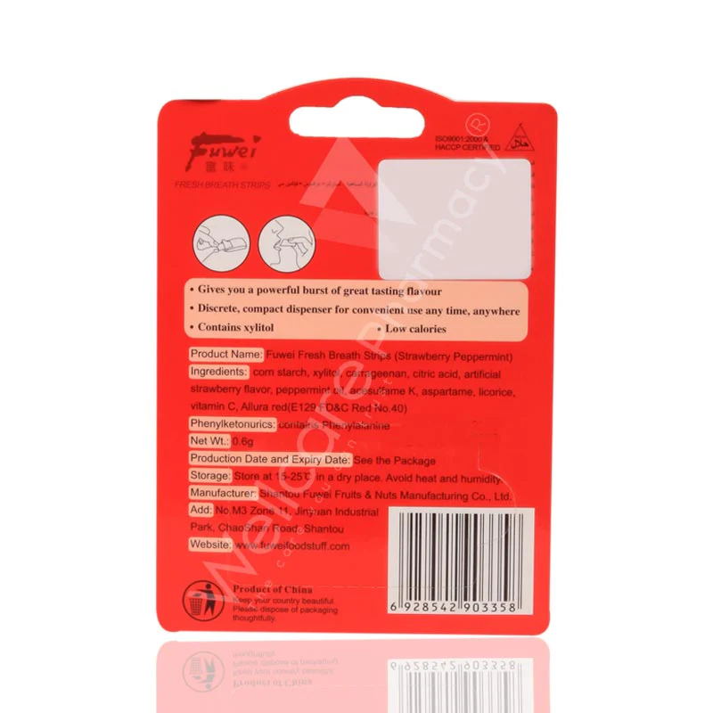Fresh Strawberry Breath Mouth Strips 24'S - Image 3