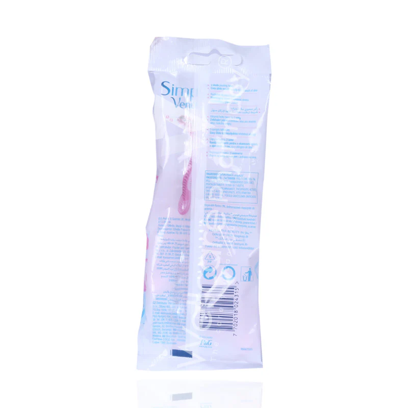 Gillette Simply Venus 3 Disposable Razor 4'S - Image 3