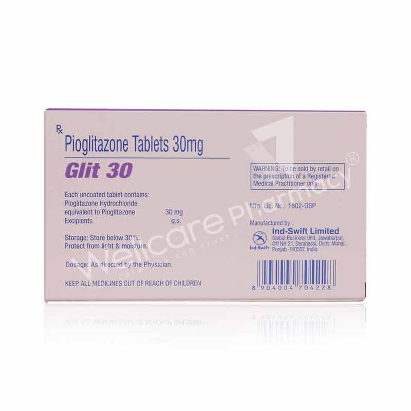 Glit 30mg Tablets 28'S - Image 3